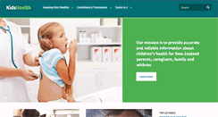 Desktop Screenshot of kidshealth.org.nz